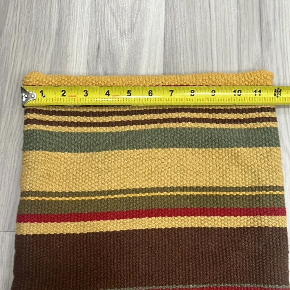 Pottery Barn Cotton Multi ColorLumbar Pillow Cover Stripe Southwestern 12” x 27”